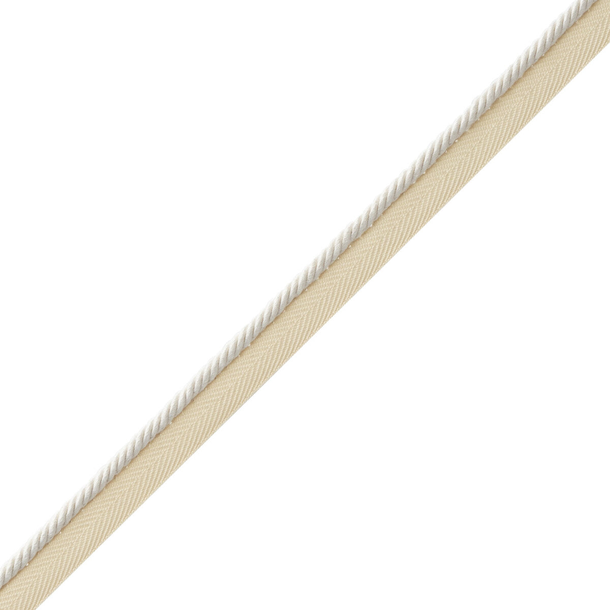 Mds Rosette Cord With Tape Trim by Samuel & Sons in Ivory