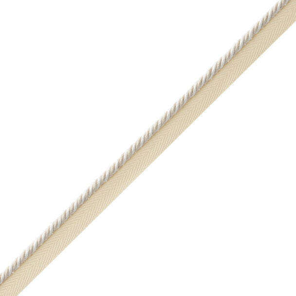 Mds Rosette Cord With Tape Trim by Samuel & Sons in Natural