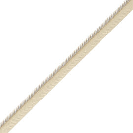Mds Rosette Cord With Tape Trim by Samuel & Sons in Natural