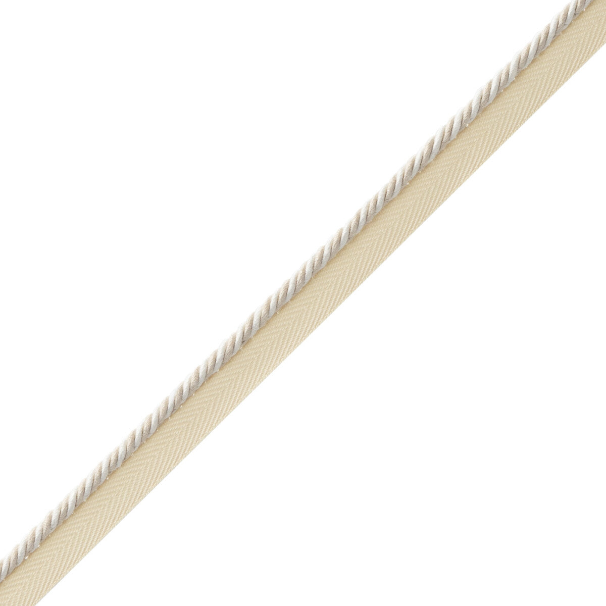 Mds Rosette Cord With Tape Trim by Samuel & Sons in Natural