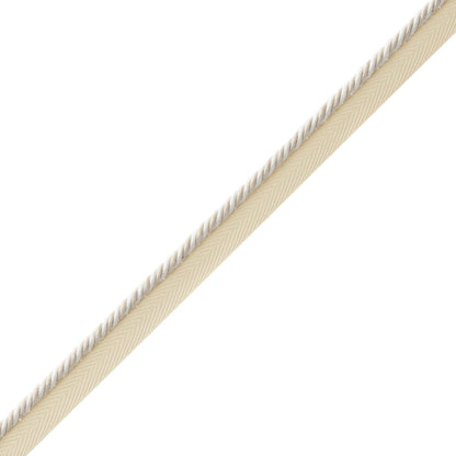 Mds Rosette Cord With Tape Trim by Samuel & Sons in Natural