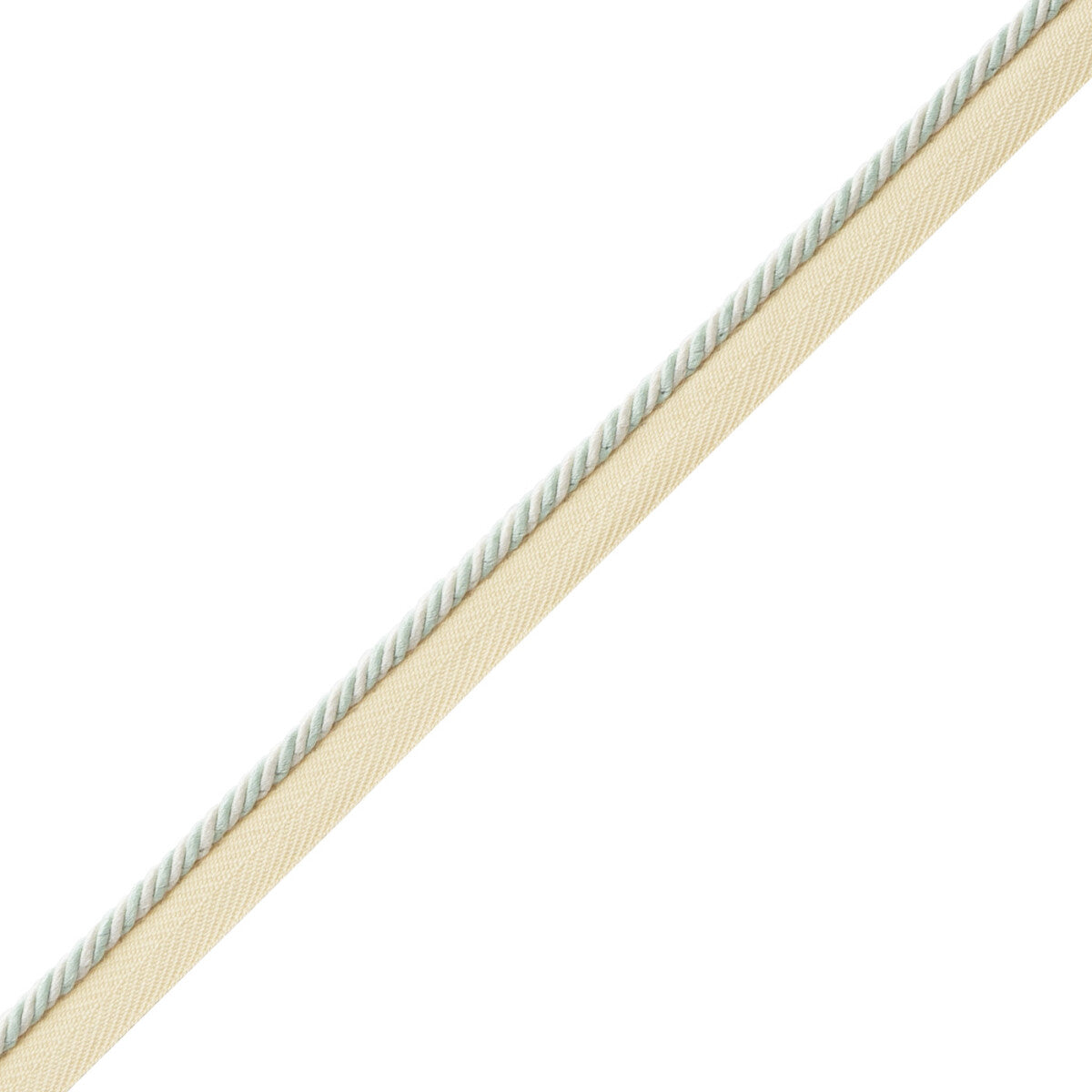 Mds Rosette Cord With Tape Trim by Samuel & Sons in Mint