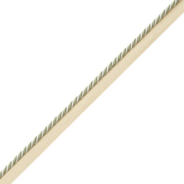 Mds Rosette Cord With Tape Trim by Samuel & Sons in Willow