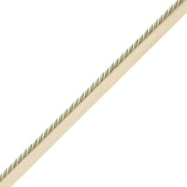 Mds Rosette Cord With Tape Trim by Samuel & Sons in Willow