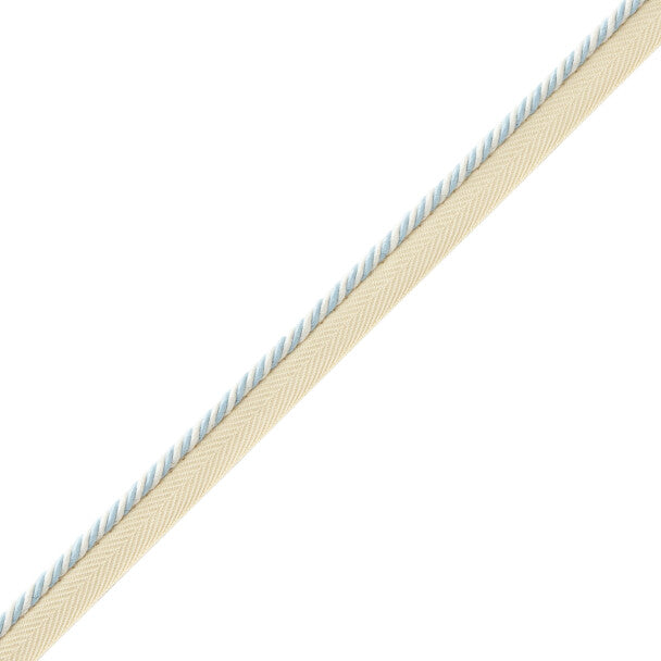 Mds Rosette Cord With Tape Trim by Samuel & Sons in Sky
