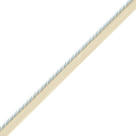 Mds Rosette Cord With Tape Trim by Samuel & Sons in Sky