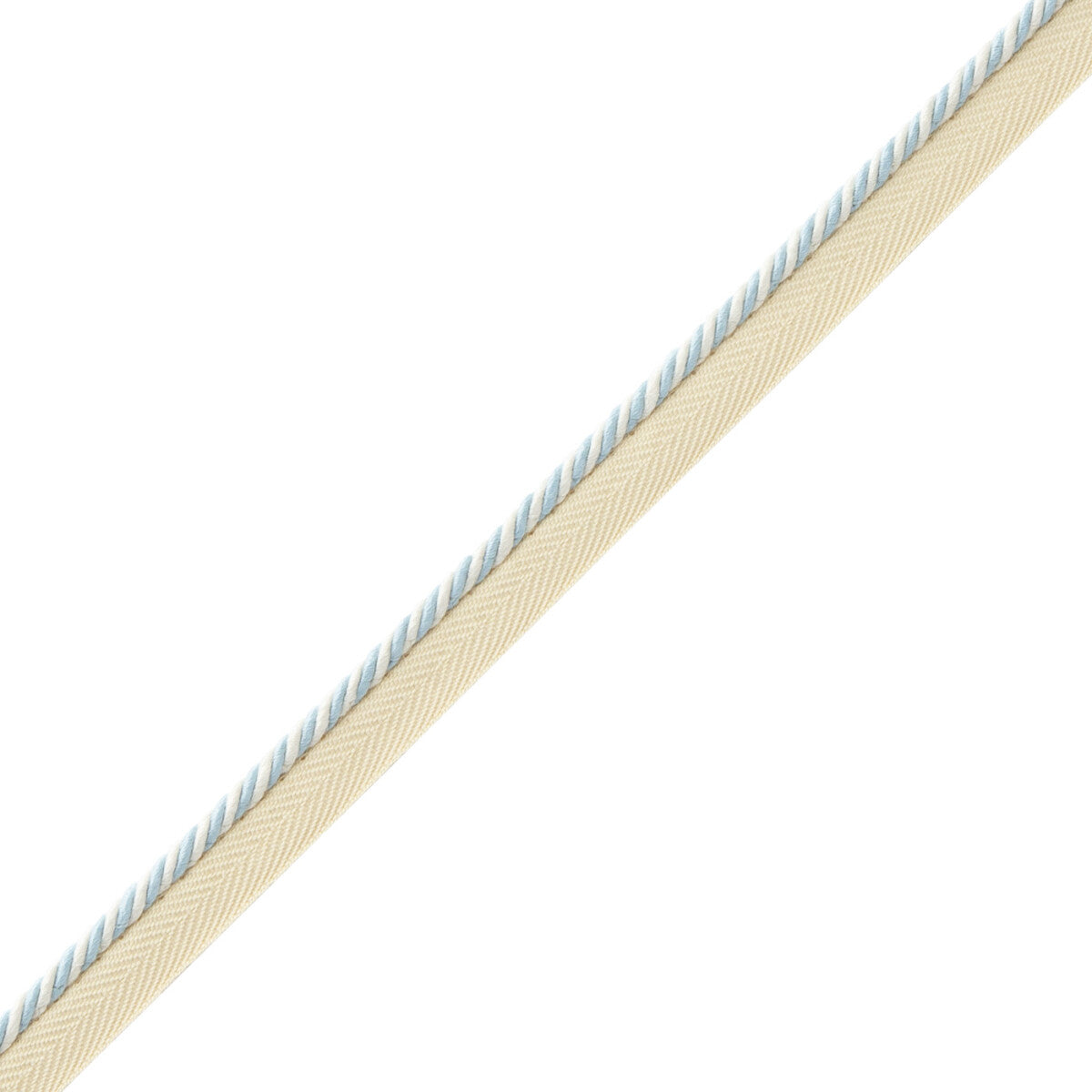 Mds Rosette Cord With Tape Trim by Samuel & Sons in Sky