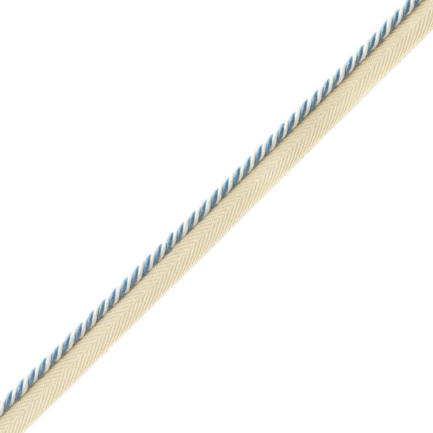 Mds Rosette Cord With Tape Trim by Samuel & Sons in Wedgewood