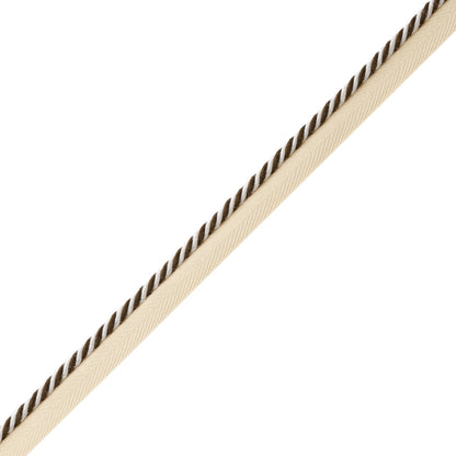 Mds Rosette Cord With Tape Trim by Samuel & Sons in Chocolate