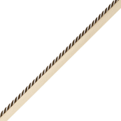 Mds Rosette Cord With Tape Trim by Samuel & Sons in Chocolate
