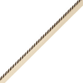 Mds Rosette Cord With Tape Trim by Samuel & Sons in Chocolate