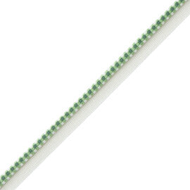Mds Check Piping Trim by Samuel & Sons in Leaf