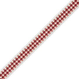 Mds Check Gimp Trim by Samuel & Sons in Berry