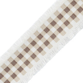 Mds Check Border Trim by Samuel & Sons in Natural