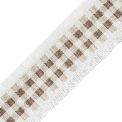 Mds Check Border Trim by Samuel & Sons in Natural