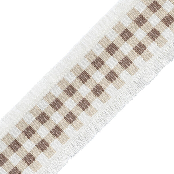 Mds Check Border Trim by Samuel & Sons in Natural