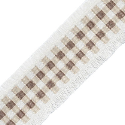 Mds Check Border Trim by Samuel & Sons in Natural