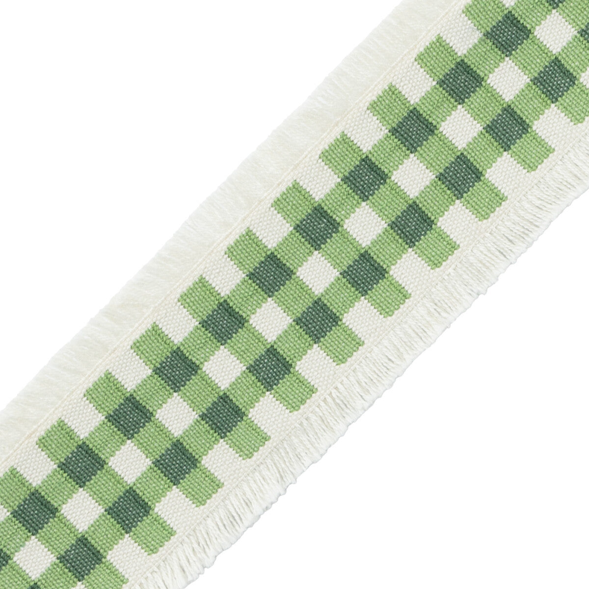 Mds Check Border Trim by Samuel & Sons in Leaf