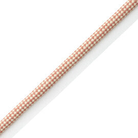 Corsica Raffia Cord With Tape Trim by Samuel & Sons in Coral