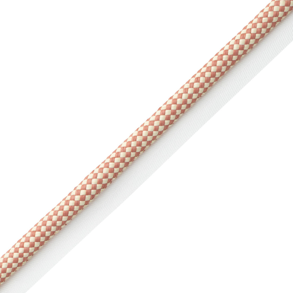 Corsica Raffia Cord With Tape Trim by Samuel & Sons in Coral