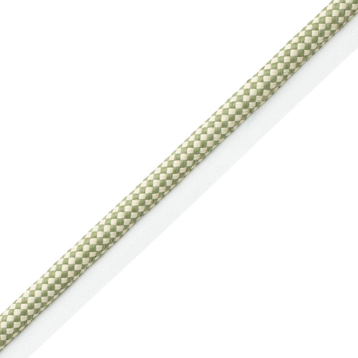 Corsica Raffia Cord With Tape Trim by Samuel & Sons in Leaf