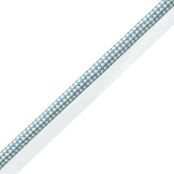 Corsica Raffia Cord With Tape Trim by Samuel & Sons in Sea