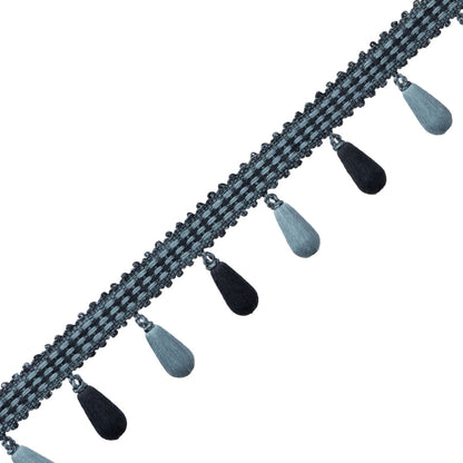 Ilana Beaded Fringe Trim by Samuel & Sons in Night Sky