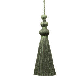 Ilana Key Tassel Trim by Samuel & Sons in Evergreen