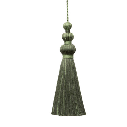 Ilana Key Tassel Trim by Samuel & Sons in Evergreen