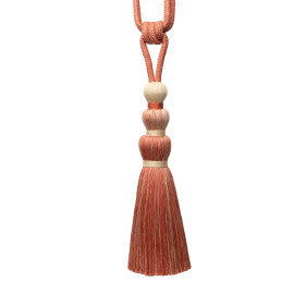 Ilana Single Tassel Tieback by Samuel & Sons in Coral