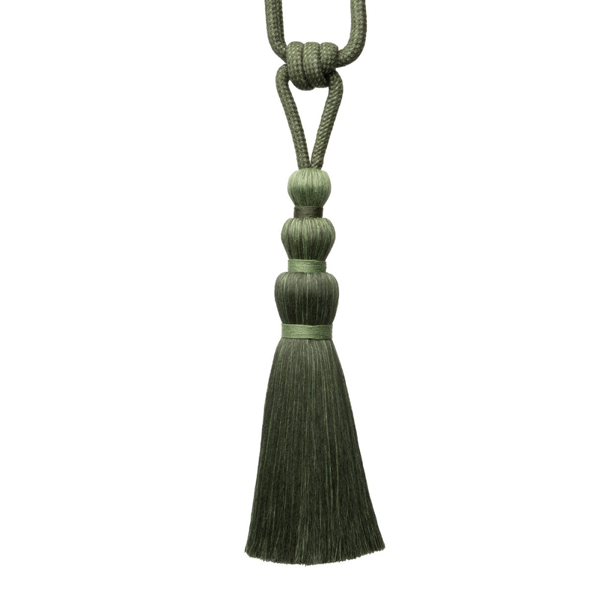 Ilana Single Tassel Tieback by Samuel & Sons in Evergreen