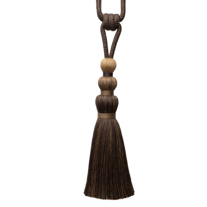 Ilana Single Tassel Tieback by Samuel & Sons in Bark
