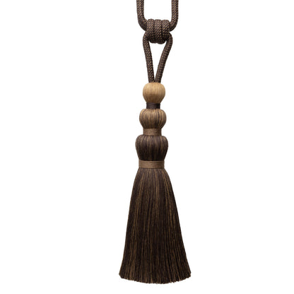 Ilana Single Tassel Tieback by Samuel & Sons in Bark