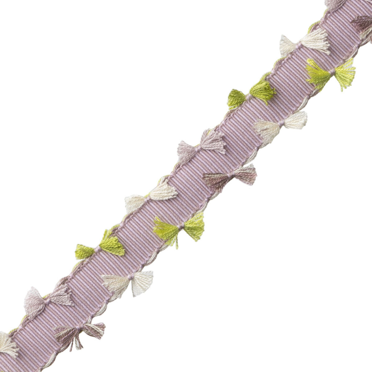 Kaleidoscope Bow Border Trim by Samuel & Sons in Angelica