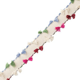 Kaleidoscope Bow Border Trim by Samuel & Sons in Garland