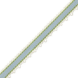 Kaleidoscope Picot Border Trim by Samuel & Sons in Powder