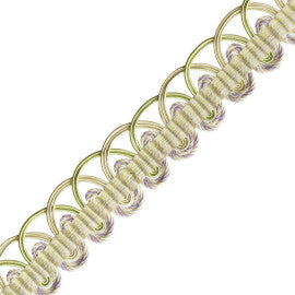 Kaleidoscope Braid Trim by Samuel & Sons in Angelica