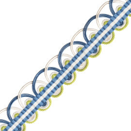 Kaleidoscope Braid Trim by Samuel & Sons in Forget-Me-Not