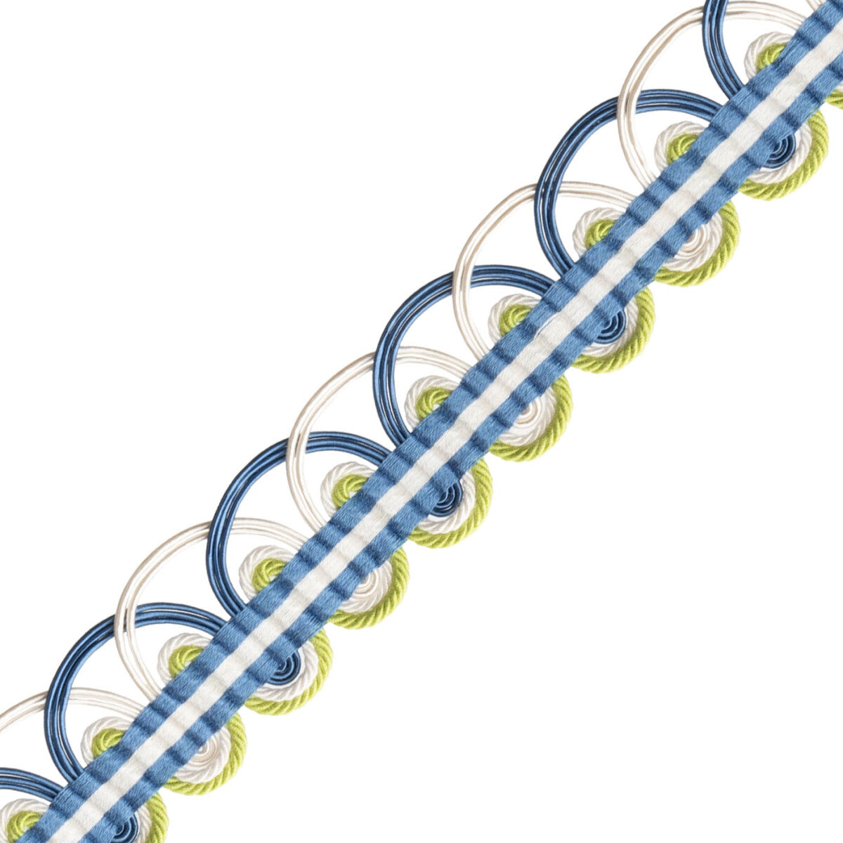 Kaleidoscope Braid Trim by Samuel & Sons in Forget-Me-Not