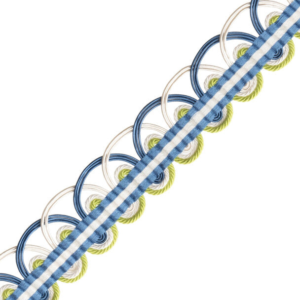 Kaleidoscope Braid Trim by Samuel & Sons in Forget-Me-Not