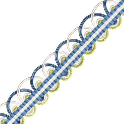 Kaleidoscope Braid Trim by Samuel & Sons in Forget-Me-Not