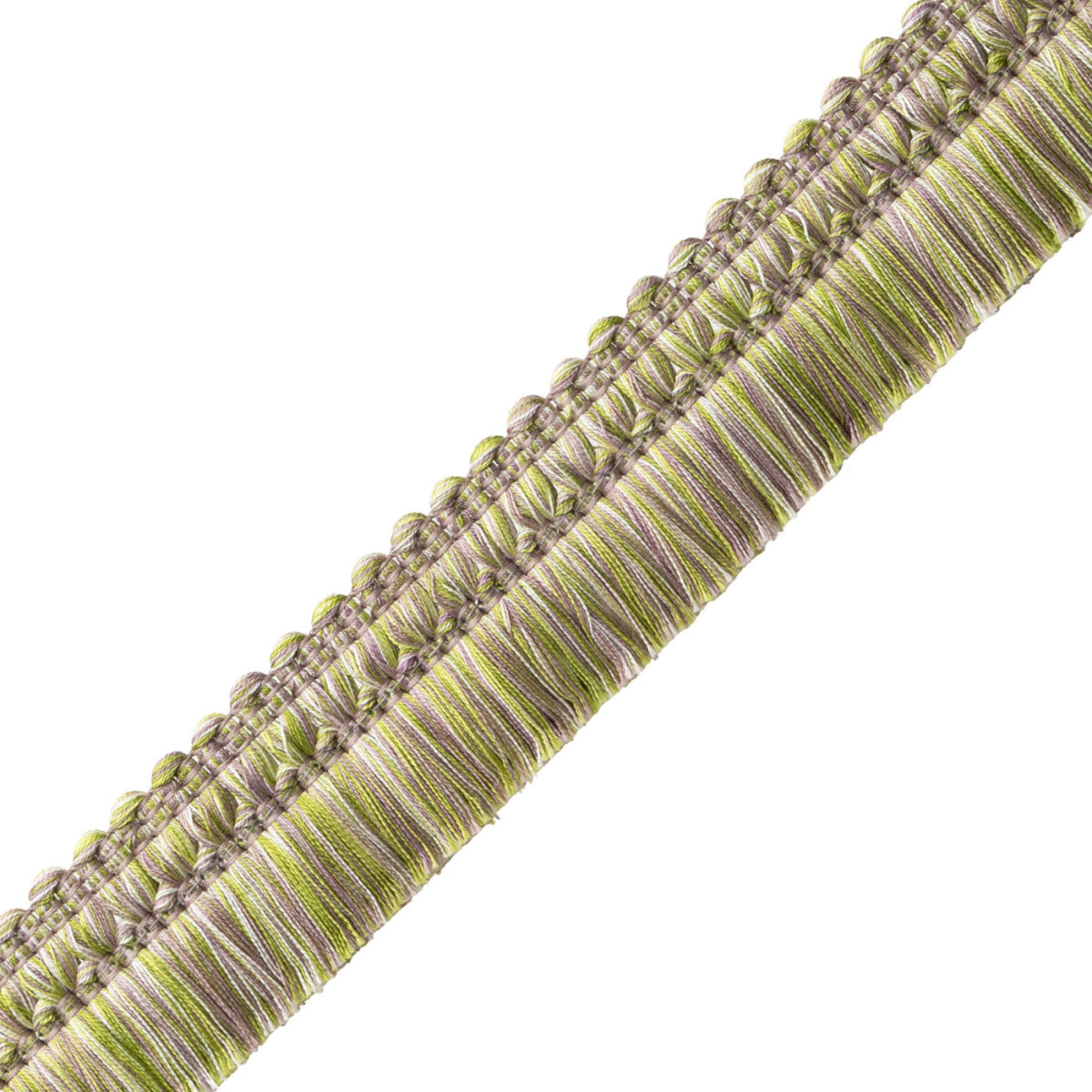 Kaleidoscope Brush Fringe Trim by Samuel & Sons in Angelica