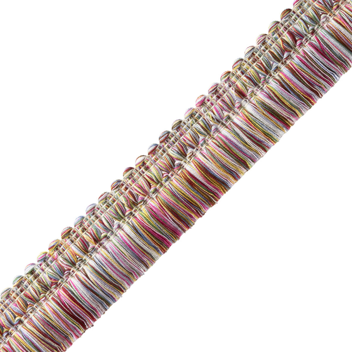 Kaleidoscope Brush Fringe Trim by Samuel & Sons in Garland