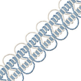 Kaleidoscope 2.55" Crete Trim by Samuel & Sons in Porcelain Blue