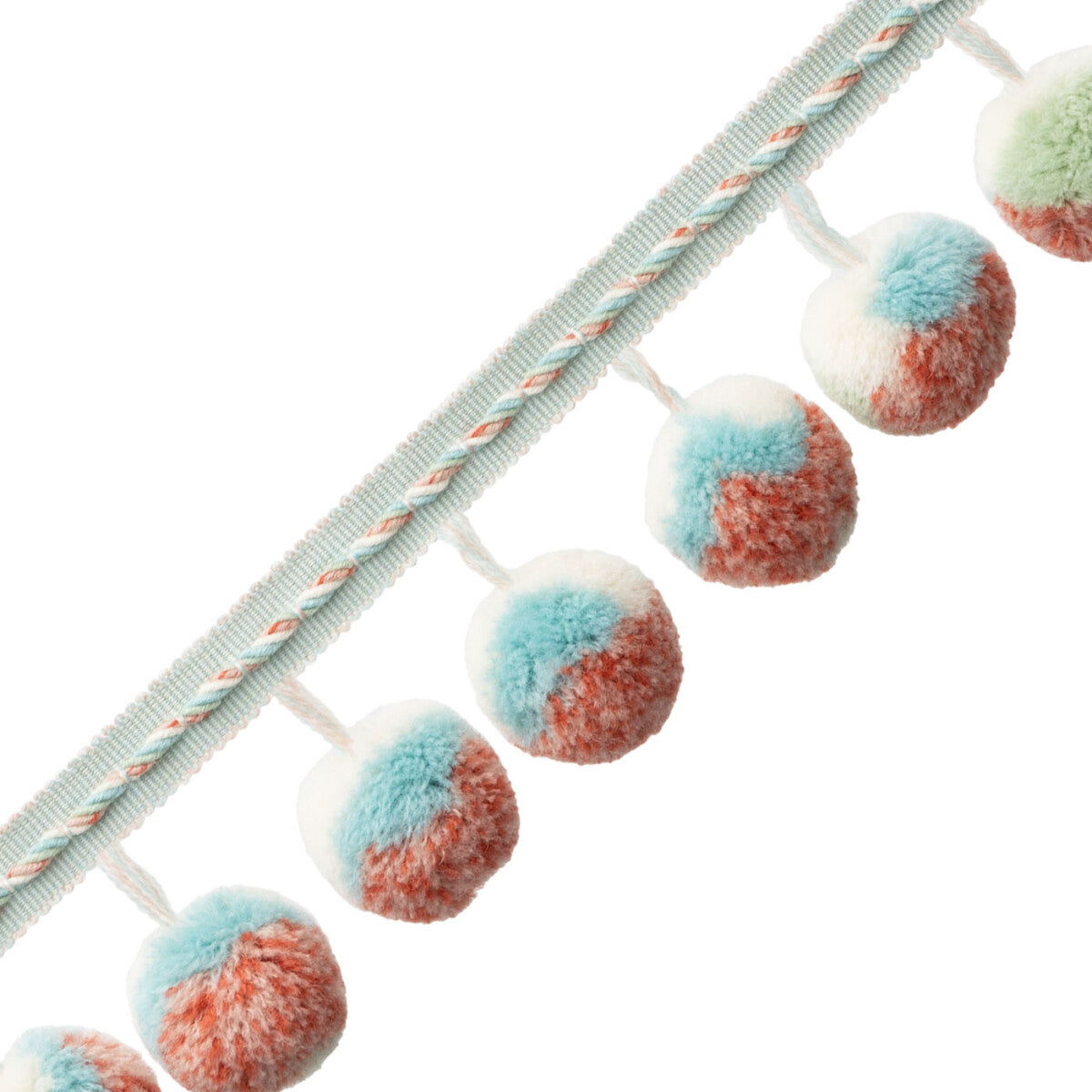 Kaleidoscope Pom Pom Fringe Trim by Samuel & Sons in Lupine