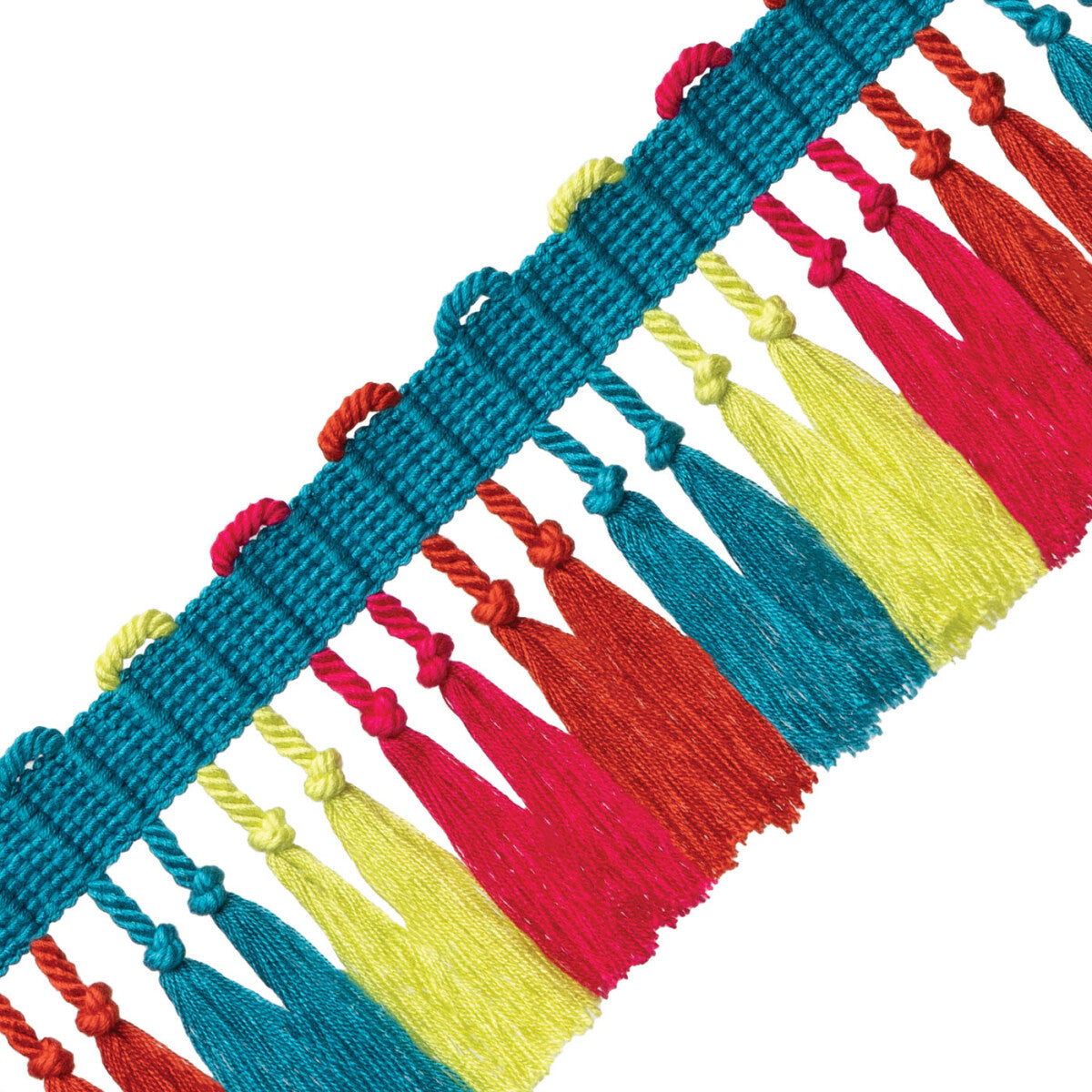 Kaleidoscope Tassel Fringe Trim by Samuel & Sons in Fiesta