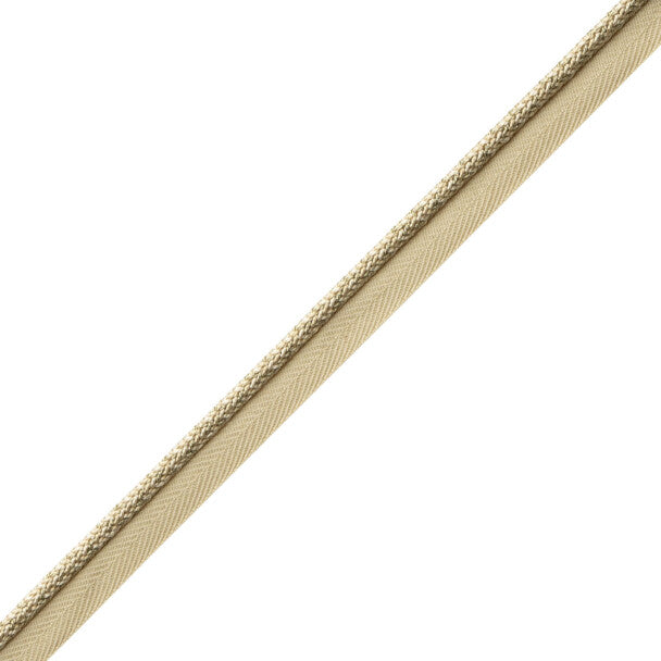 1/4" Le Jardin Silk Metallic Cord Trim by Samuel & Sons in Platinum