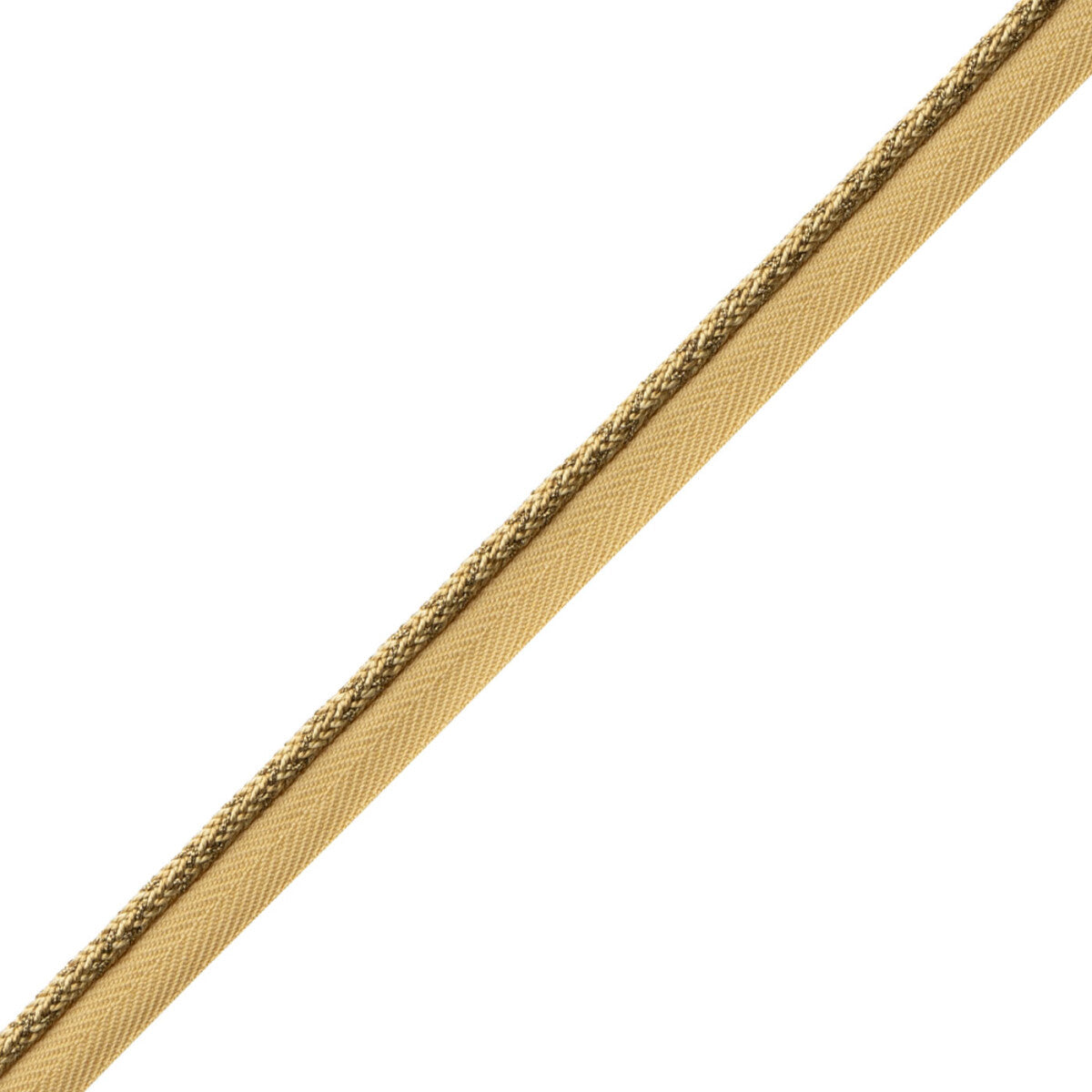 1/4" Le Jardin Silk Metallic Cord Trim by Samuel & Sons in Gilded Gold