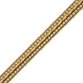 1/2" Le Jardin Silk Metallic Gimp Trim by Samuel & Sons in Gilded Gold