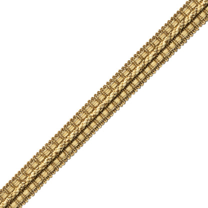 1/2" Le Jardin Silk Metallic Gimp Trim by Samuel & Sons in Gilded Gold